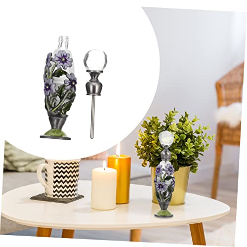 Vintage Painted Perfume Bottle for Essential Oils and Fragrance Storage