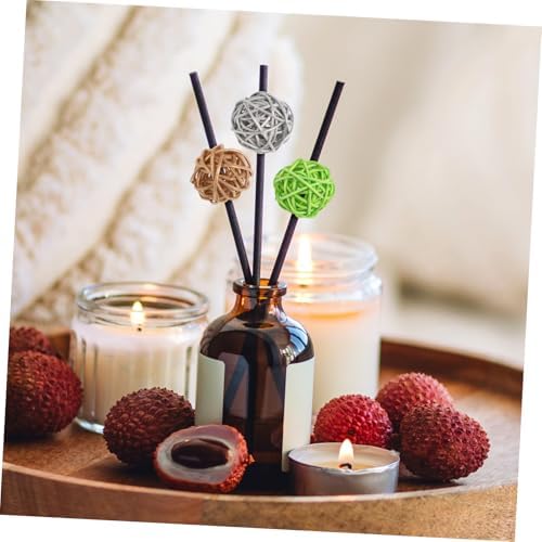 100pcs Colorful Rattan Decorative Balls for Christmas Party Wedding Home and Nursery Decor