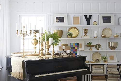 Serene Spaces Living Gold Pedestal Bowl - Table Centerpiece with Rich Gold Color 1075 Diameter 575 Tall