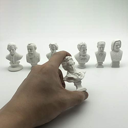 7 Piece Classic Mini Resin Bust Sculpture Set