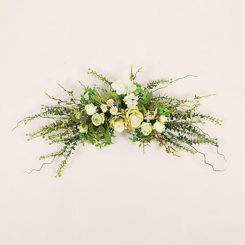 Lovmeety Artificial Flower Swag for Door Wall Decor