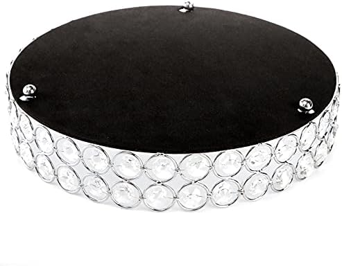 Hedume Mirrored Crystal Vanity Tray 10 Inch Cosmetic Organizer
