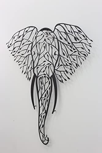 Tualist Metal Elephant Wall Art 50x47cm