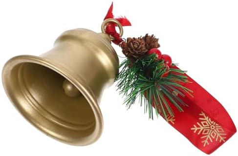 LUOZZY Christmas Metal Bell Decorative Hanging Ornament