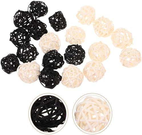 HOMSFOU 20pcs Handmade Rattan Balls for Aromatherapy Decor