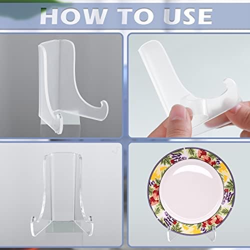 Chunful 2 Piece Acrylic Easel Display Stand Holder