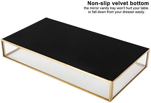 HighFree Gold Mirror Vanity Tray 102x55x16