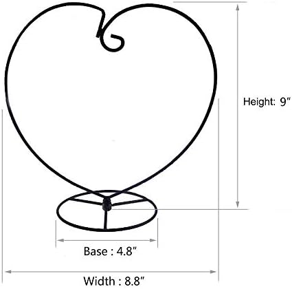 Swiftion Ornament Display Stand with 1 Rope String Holder Heart Shape Decoration Rack