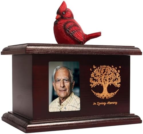 Contid Personalized Wooden Urn with Photo Frame