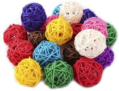 10pcs Assorted Rattan Decorative Balls for Home Decor and Party Use