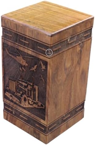 Vintage Truck Wooden Cremation Urn for Ashes - 5 Sizes