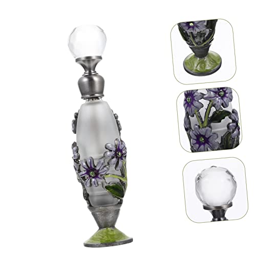 Vintage Painted Perfume Bottle for Essential Oils and Fragrance Storage