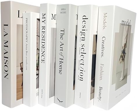 Ediactcyl 6PCS Decorative Fake Books for Home and Office