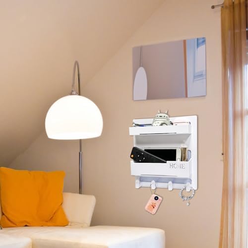 Floating Shelf Organizer for Bedroom Storage and Room Decor