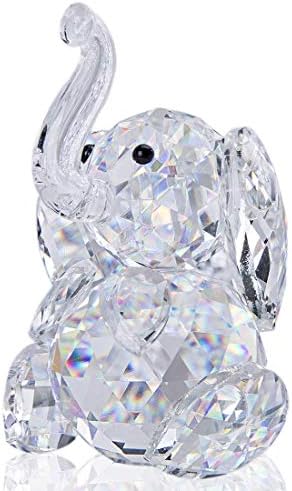 HD Crystal Cute Elephant Figurine Collection