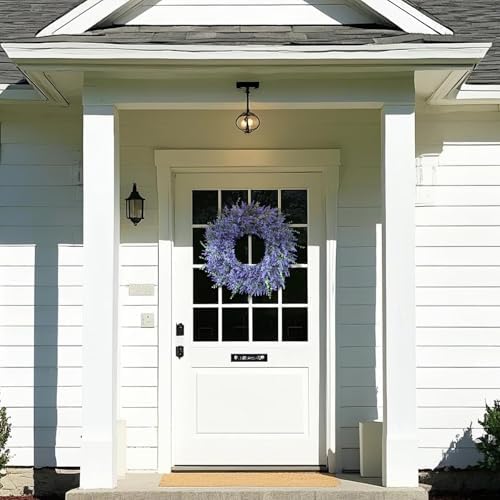 26 Inch Lavender Eucalyptus Wreath for Front Door Decor