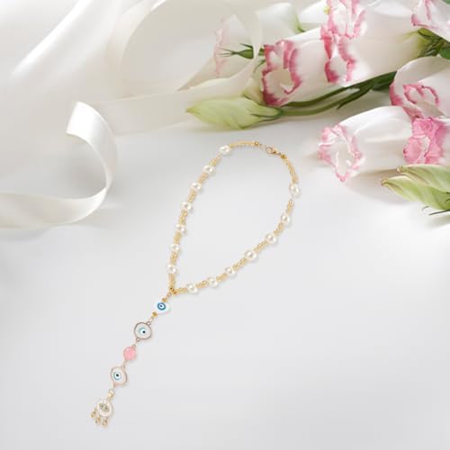 Evil Eye Car Charm Heart Shaped Pendant Decor