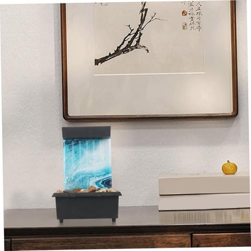 Freiwncr Desk Water Fountain with Pebble Decor