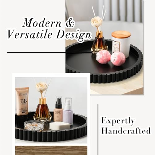 Handmade 12 Inch Decorative Tray for Coffee Table and Home Decor