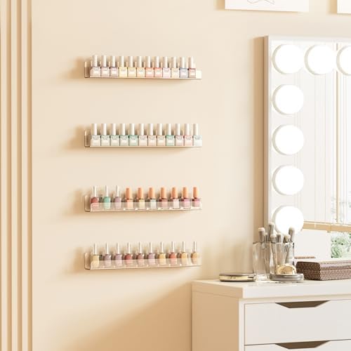 Upsimples 6 Pack Clear Acrylic Shelves Wall Mount