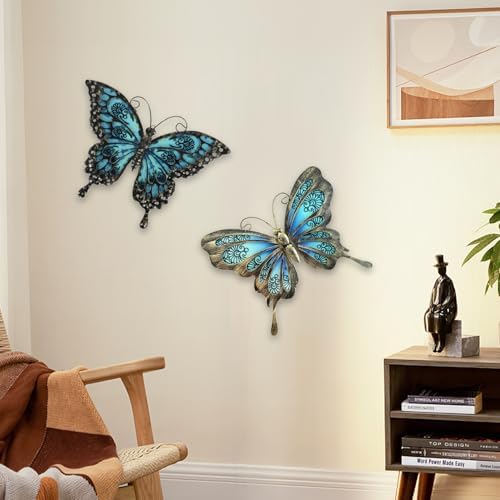 Liffy Metal Butterfly Wall Decor 2Pack