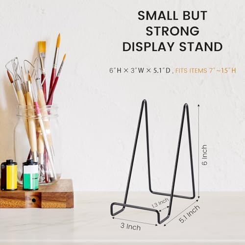 12 Pack 6 Inch Plate Stands for Display