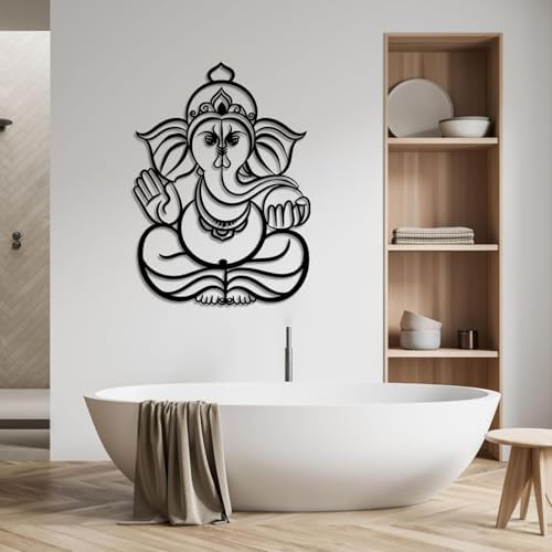 Ganesha Metal Wall Art for Living Room Decor
