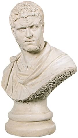 Design Toscano Caracalla Roman Emperor Sculptural Bust Antique Stone