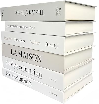 Ediactcyl 6PCS Decorative Fake Books for Home and Office
