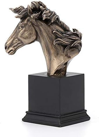Veronese Design Horse Head Bust On Plinth 1