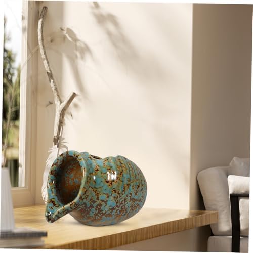 Vintage Ceramic Waterfall Jar for Aquarium and Garden Decor