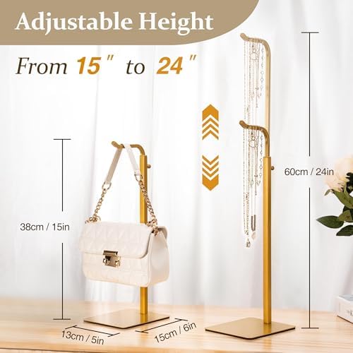 Gold Purse Holder Display Stand for Bags and Wreaths