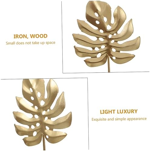 Wakauto Light Luxury Iron Monstera Leaf Decor