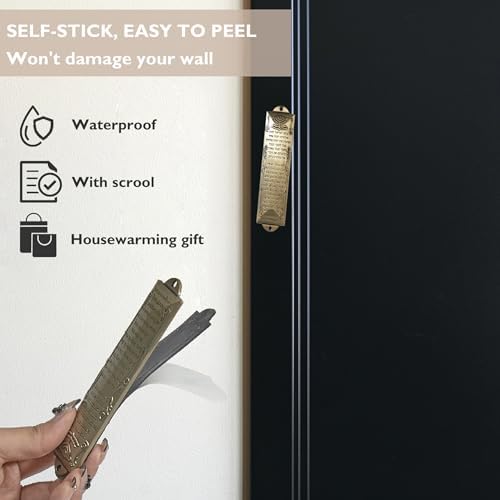 CAMATET Mezuzah Scroll Holder 3Pcs Door Hanging Decor