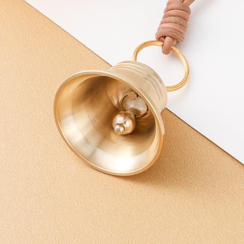 QfwdfcTrenz Brass Door Bell 2PCS Gold Hanging Bell Decor