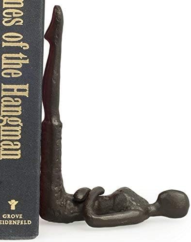 Danya B ZI11217 Contemporary 2 Piece Ladies Stretching Cast Iron Bookend Set