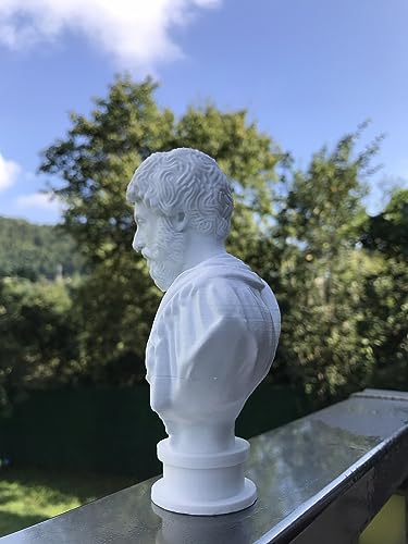 M Aurelius Statue Bust Roman Emperor Sculpture 6 Inches