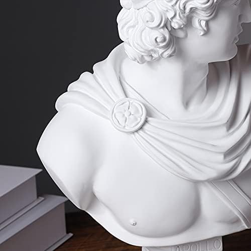 YUEOECOR 142 Inch Greek Apollo Bust Sculpture for Home Dcor