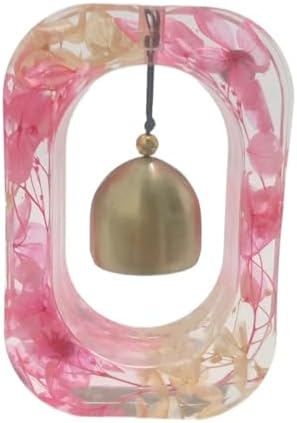 Handmade Dried Flower Resin Door Bell with Magnetic Attachment