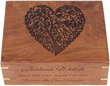 Custom Heart Urn for Human Ashes - 170 lbs Capacity