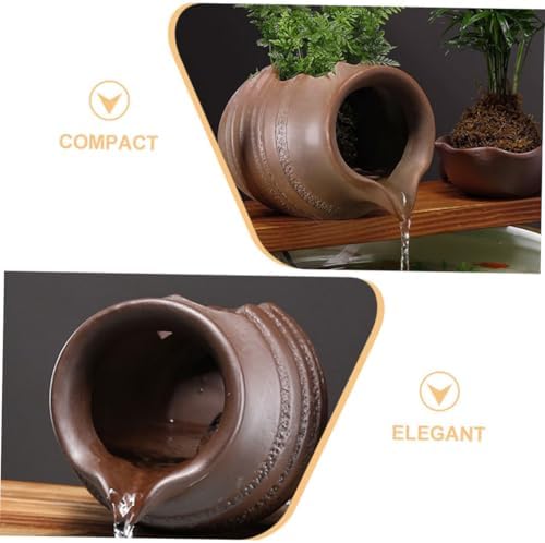 Vintage Ceramic Waterfall Jar for Home and Garden Decor