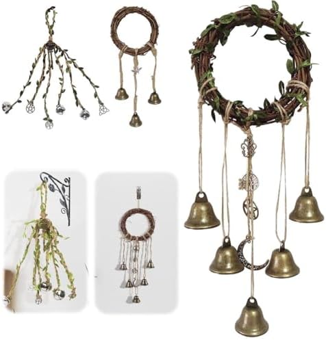 Witch Bell Hanging Decor for Door Knob Protection