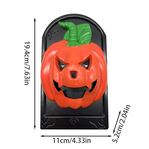 Sound Activated Bell with Flashing Lights Scary Screams - Halloween Doorbell Decor