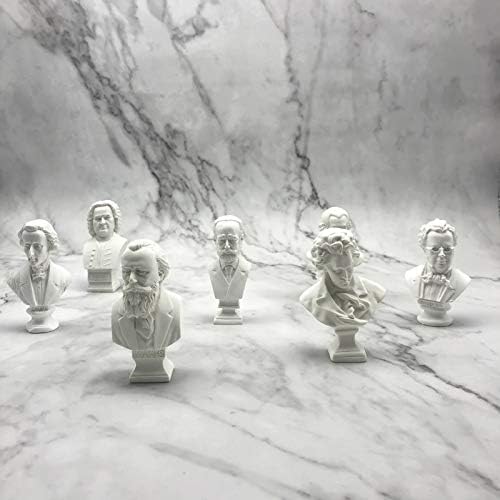 7 Piece Classic Mini Resin Bust Sculpture Set