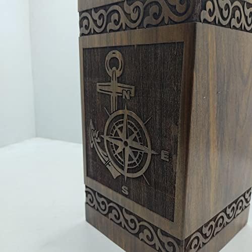 Handcrafted Wooden Urn for Human and Pet Ashes