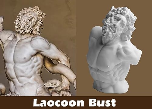 Garwor Laocoon Bust 55 Resin Sculpture Home Decor