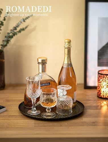 Romadedi Round Candle Tray - 118 Inch Vintage Metal Decor with Distressed Finish