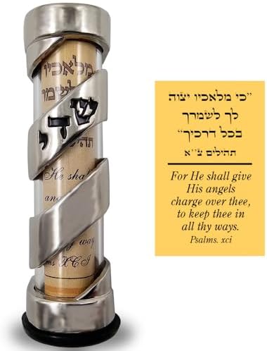Talisman4u Protection Car Mezuzah with Travelers Prayer Scroll