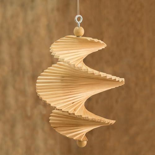 Novica Artisan Handcarved Wood Mobile Brown Guatemala Decor