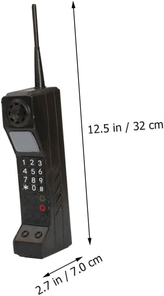 Vintage Decor Cellphone Model Iron Phone Statue Retro Ornament